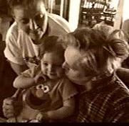 Morgan with Grandma and Grandpa Selep