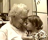 Morgan and Great Grandma Maxson