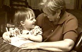 Grandma Maxson and Morgan